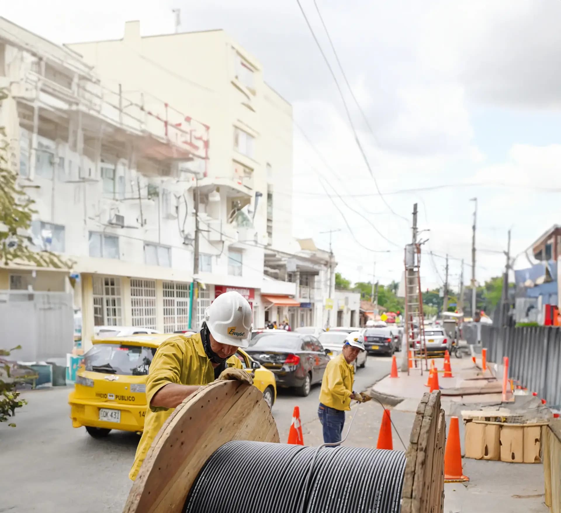 desenrollando fibra